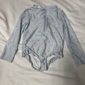 Carter's Light Blue and Yellow Lemon Print Outfit
